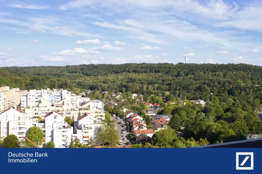Aussicht Balkon - Wohnung kaufen in Sindelfingen - Familienfreundliches Wohnen mit Penthouse-Feeling