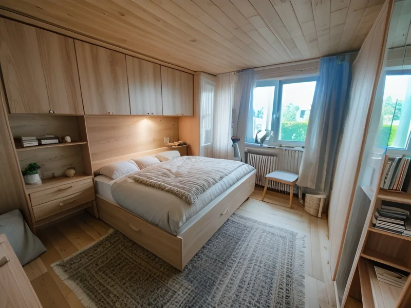 Schlafzimmer modernisiert