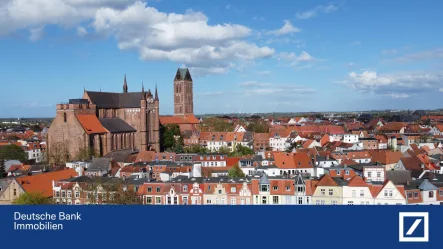 Stadtansicht - Haus kaufen in Wismar - Stilvolle Stadtvilla für Wohnen und Gewerbe. Praxisbetrieb wird fortgesetzt!