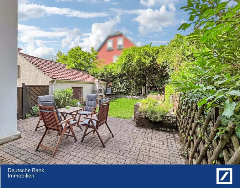 Terrasse mit Garten - Haus kaufen in Oelde - Erfüllen Sie sich den Traum einer Stadtvilla im Jugendstil !