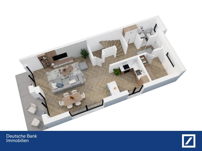 Erdgeschoss - Haus kaufen in Schloß Holte-Stukenbrock - *Provisionsfrei* Moderne und hochwertige Doppelhaushälfte im KFW 40 QNG-Standard in Schloß Holte!