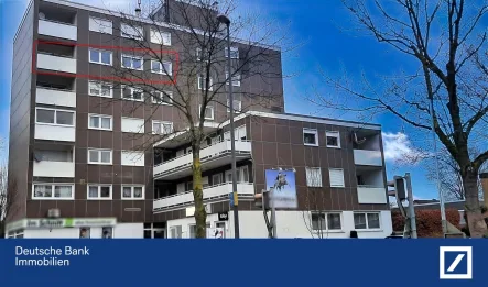 Außenanischt - Wohnung mieten in Gütersloh - Möblierte 4 ZKB-Wohnung in der Nähe vom Mohnspark mit Loggia, Stellplatz, Aufzug und Kellerraum!