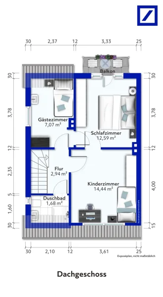 Grundriss DG aufbereitet