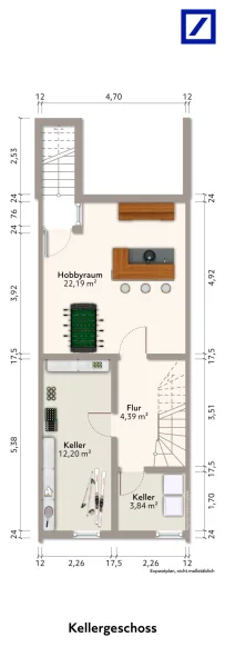 Grundriss KG aufbereitet