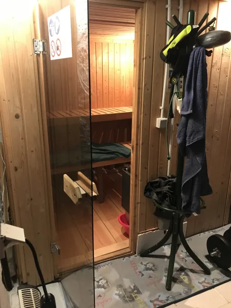 Sauna im Keller