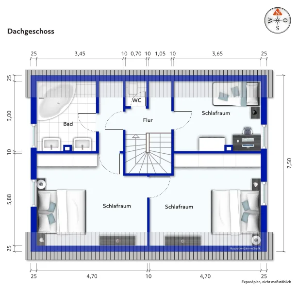 Grundriss Dachgeschoss