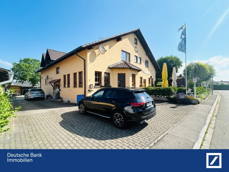 Aussenansicht - Gastgewerbe/Hotel kaufen in Singen - Solides Gasthaus. Sonniger Biergarten. Fremdenzimmer + 2 Ferienwohnungen