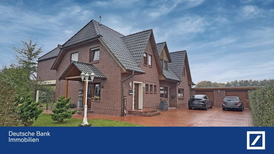 Ansicht - Haus kaufen in Friesoythe - Wohnen am Feld mit unverbaubaren Blick!