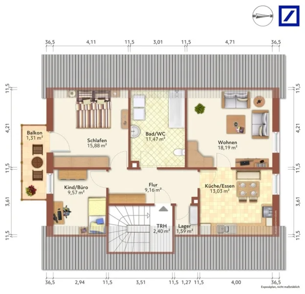 Grundriss Dachgeschoss