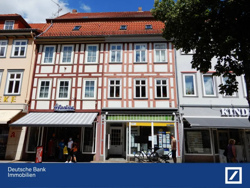 Gesamtansicht Objekt - Haus kaufen in Duderstadt - Wohn- und Geschäftshaus in Top-Lage der Innenstadt von Duderstadt