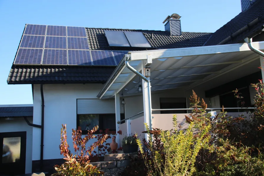 Terrasse, Solaranlage