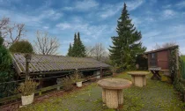 Blockhaus, Gartenbereich