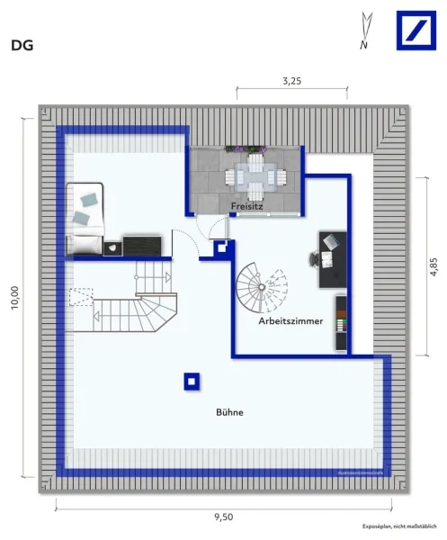 Grundriss DG 2 FH Waiblingen