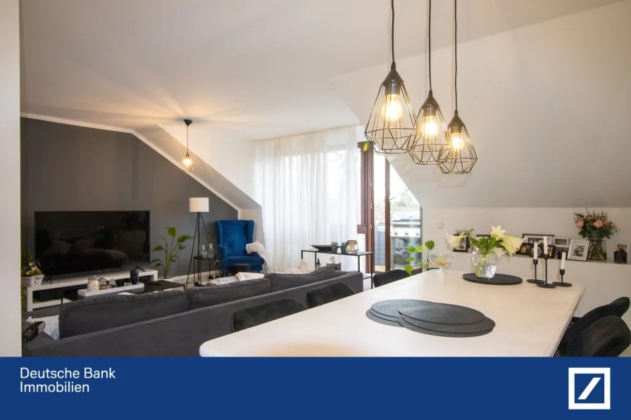 Wohn-Esszimmer - Wohnung kaufen in Erkelenz - Moderne 4-Zimmer Dachgeschosswohnung in Erkelenz 
