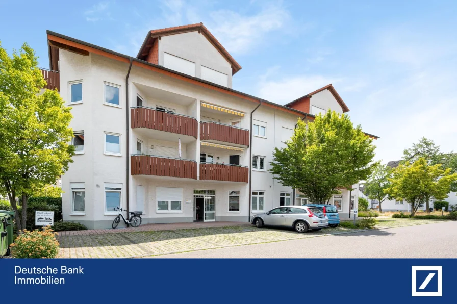Außenansicht - Wohnung kaufen in Eggenstein-Leopoldshafen - Zentral gelegene 3 Zimmer-Wohnung mit Tiefgarage!!!