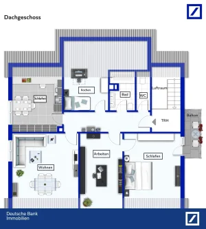 Grundriss - Wohnung kaufen in Ettlingen - *** Pfiffige Dachgeschoss-Etage nahe Wasen... die ideale Einsteigerimmobilie ***