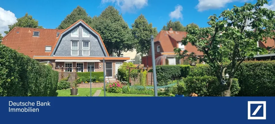  - Haus kaufen in Flensburg - Charmante Doppelhaushälfte mit traumhaftem Garten in liebevolle Hände abzugeben!