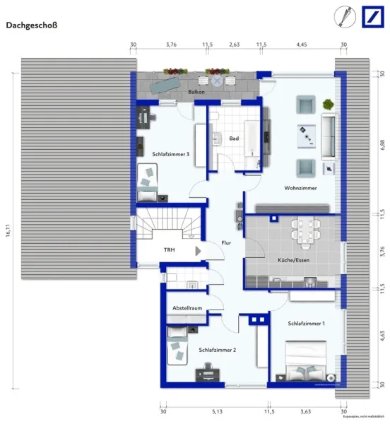 Grundriss - Dachgeschoß