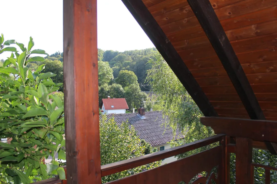 Aussicht vom Balkon