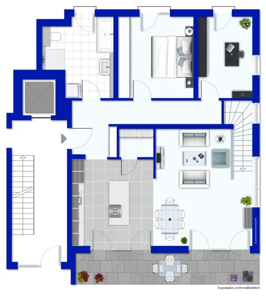 Plan 5 Zimmerwohnung