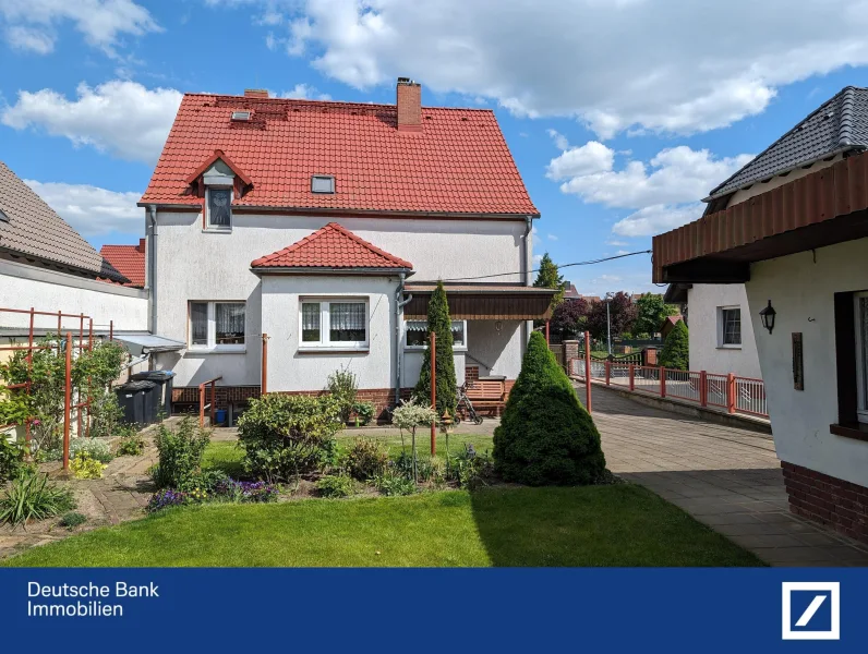 Gartenseite - Haus kaufen in Lutherstadt Wittenberg - Preissenkung, ruhige Lage in Piesteritz