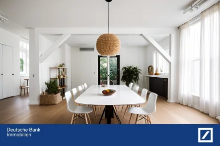 Wohnbereich homestaging - Haus kaufen in Berlin - Modernes Wohnhaus mit Garage