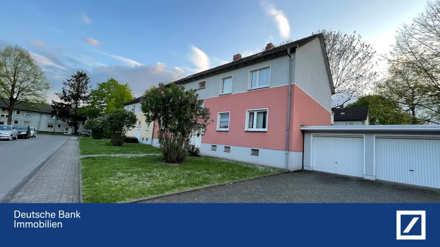 Ansicht Kampstraße 26 a - Zinshaus/Renditeobjekt kaufen in Duisburg - Mehrfamilienhaus mit Potential in ruhiger, grüner Wohnlage