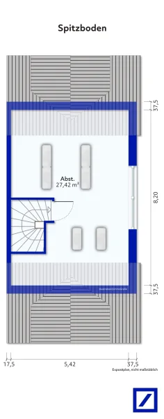 Grundriss Spitzboden 