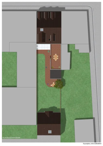 Lageplan Haupt- u. Hinterhaus