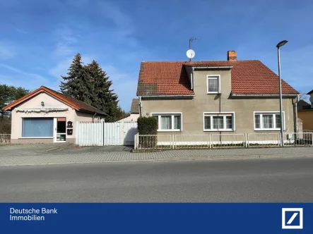 Straßenansicht - Haus kaufen in Heideblick - Großes Grundstück mit viel Fläche zu erwerben!