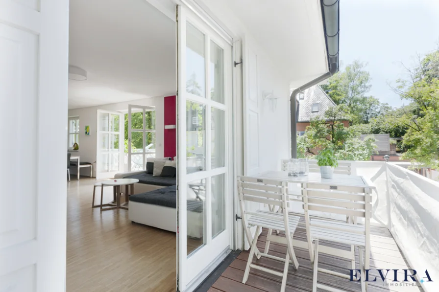 Balkon I - Wohnung kaufen in München - ELVIRA - Harlaching Bestlage am Isarhochufer - wunderschöne 3-Zimmer-Wohnung mit Balkon