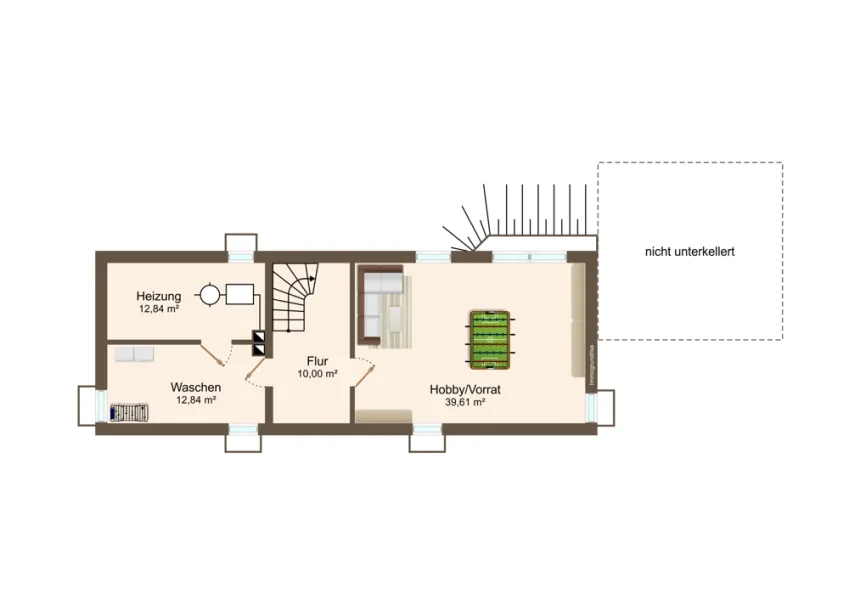 Vorderhaus Grundriss UG