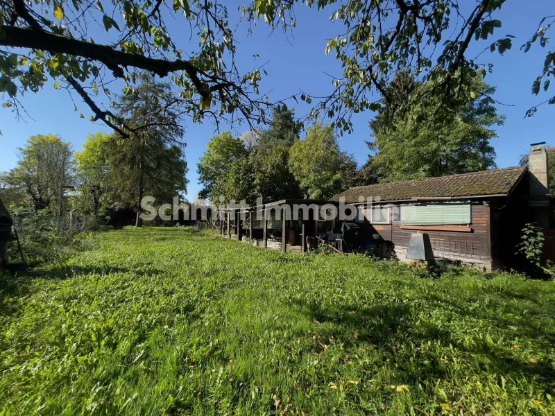 Garten Ansicht 1 - Grundstück kaufen in Frankfurt am Main - Gartengrundstück am Mainufer. F-Nied. Provisionsfrei