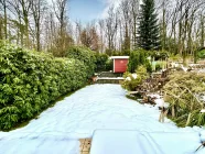 Garten mit einem grünen Ausblick