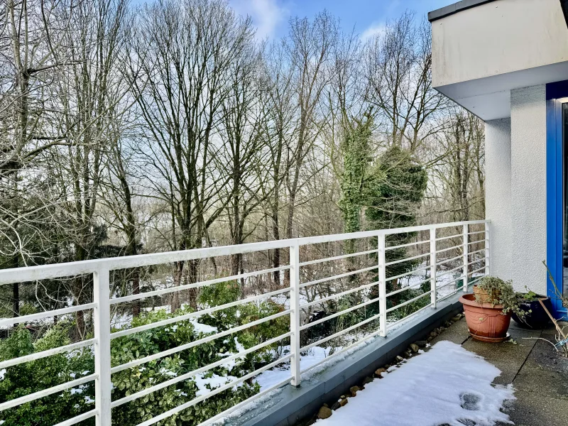 Balkon mit grüner Aussicht - Erdgeschoss