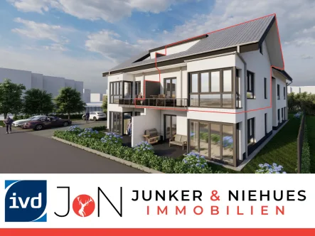 www.junkerundniehues.de - Wohnung kaufen in Bielefeld - Wohnen wie im eigenen Haus - Maisonette Wohnung perfekt für kleine Familien oder Paare