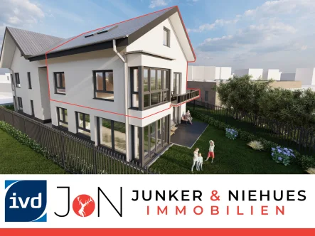 www.junkerundniehues.de - Wohnung kaufen in Bielefeld - Das Haus im Haus! Top Maisonettewohnung in Bielefeld - fantastische Lage