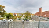 Blick vom Balkon aus