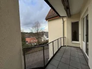 Balkon mit Markise