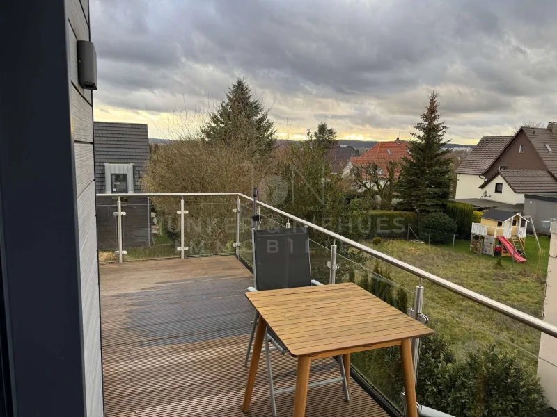 Balkon mit Blick ins Grüne