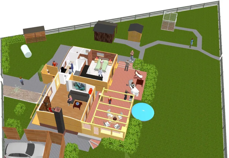 Das kleine Haus am See in 3D Bild 8