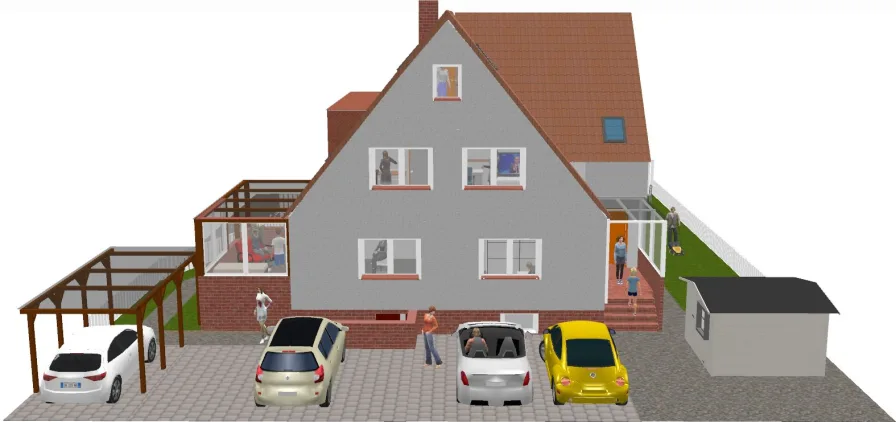 Das Haus in 3D Bild 1