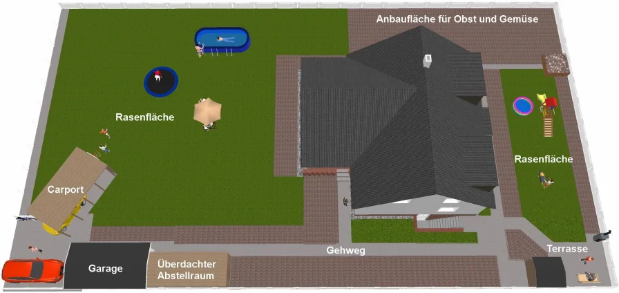  Das Grundstück in 3D Bild 2