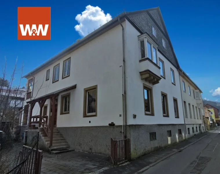 Hausfront Strassenfront - Haus kaufen in Idar-Oberstein - #Garten #2FH #Potenzial