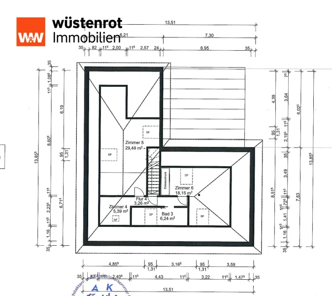 Grundriss DG. 