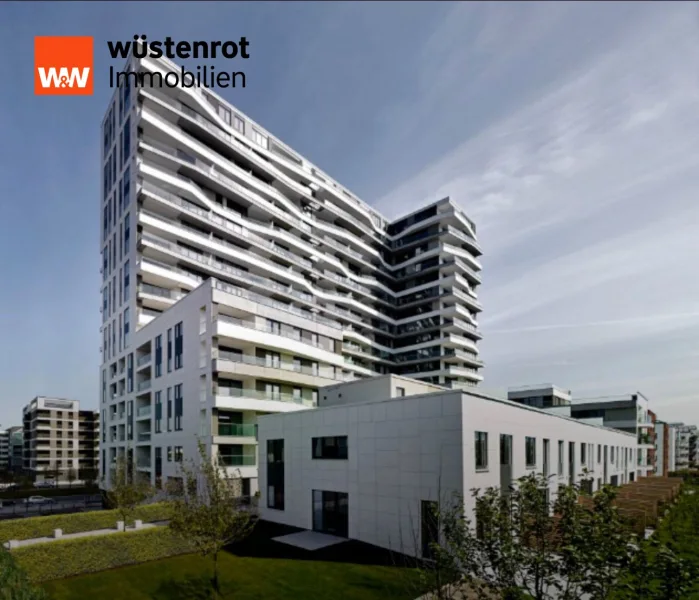 Aussicht - Wohnung kaufen in Frankfurt am Main - 2-Zimmer-Wohnung im Axis Wohnhaus, Frankfurt – Modernes Wohnen auf höchstem Niveau