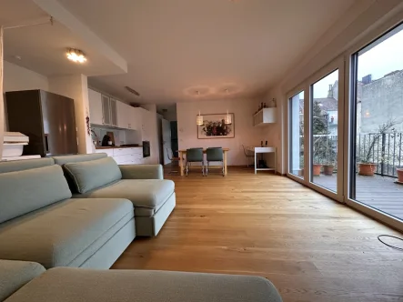 Wohnzimmer  - Wohnung mieten in Saarbrücken / Alt-Saarbrücken - Modern eingerichtete Wohnung in Alt-Saarbrücken