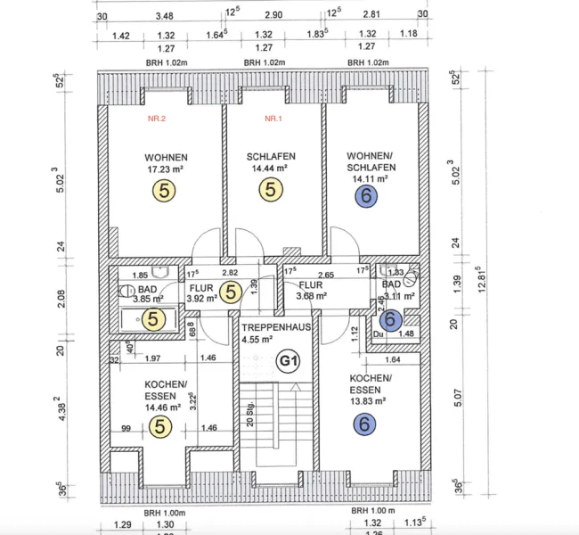 Grundriss Wohnung NR. 5