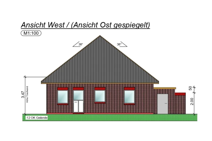 Ansicht West/Ost