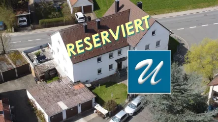 Luftansicht 2 - Kopie - Haus kaufen in Spardorf - RESERVIERT: MFH mit fünf 3-Zi-Wohnungen in Spardorf
